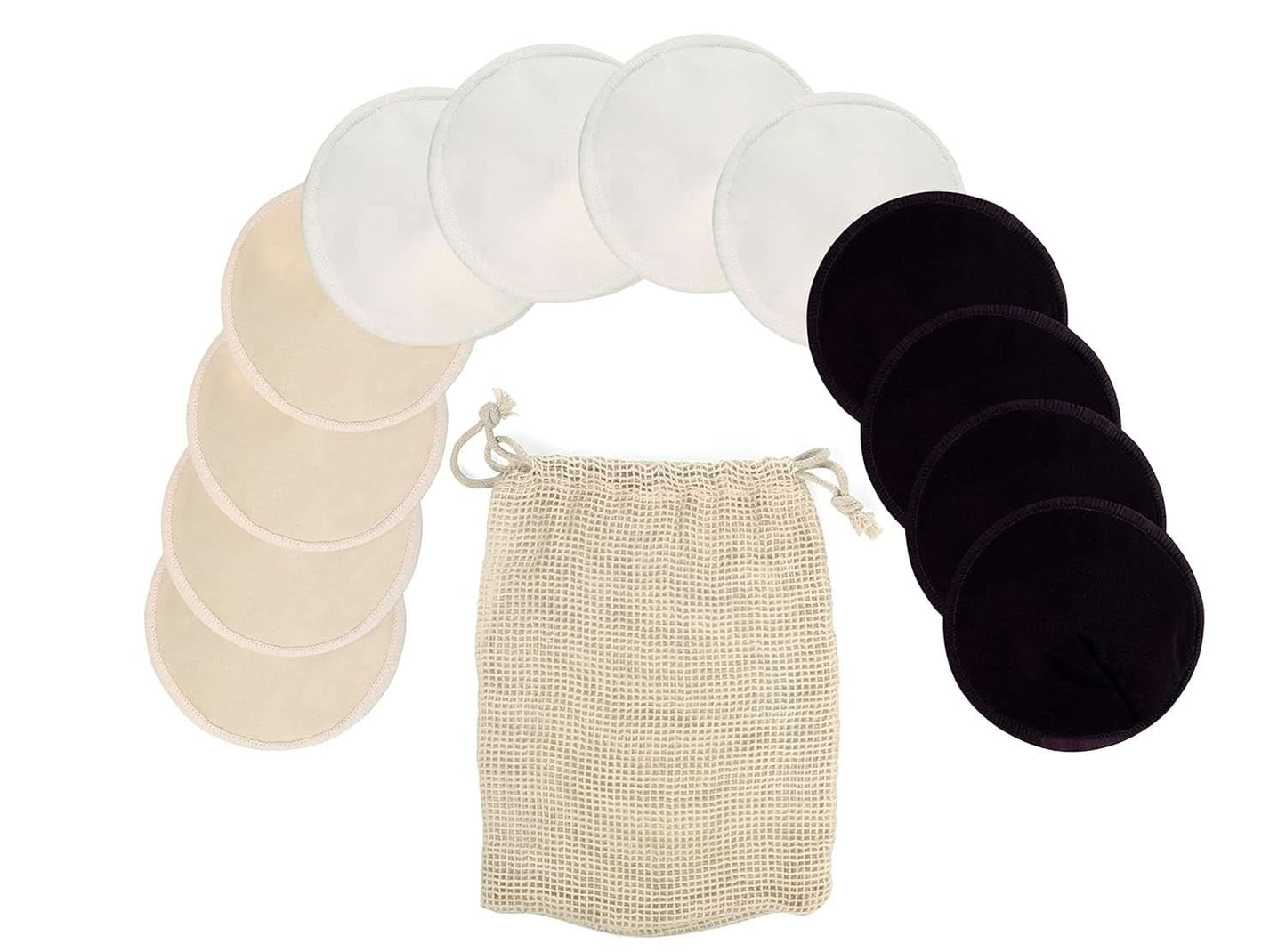 Kojící vložky Jané, omyvatelné a opakovaně použitelné Příslušenství pro výživu a kojení Baby Naty Shop M 12 kusů/balení