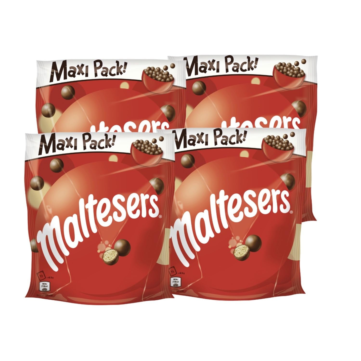 Maltezery, čokoládové kuličky s křupavým a světlým středem, vzdušná, čokoládová přesnídávka, 1 balení (1 x 300g)