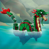 LEGO Creator 3v1 Zelený drak - Hračka - Promění se v mořského hada nebo Fénixe - Stavebnice zvířátek pro děti - Dárek pro chlapce a dívky od 9 let 31161 Stavebnice Besuche den LEGO-Store