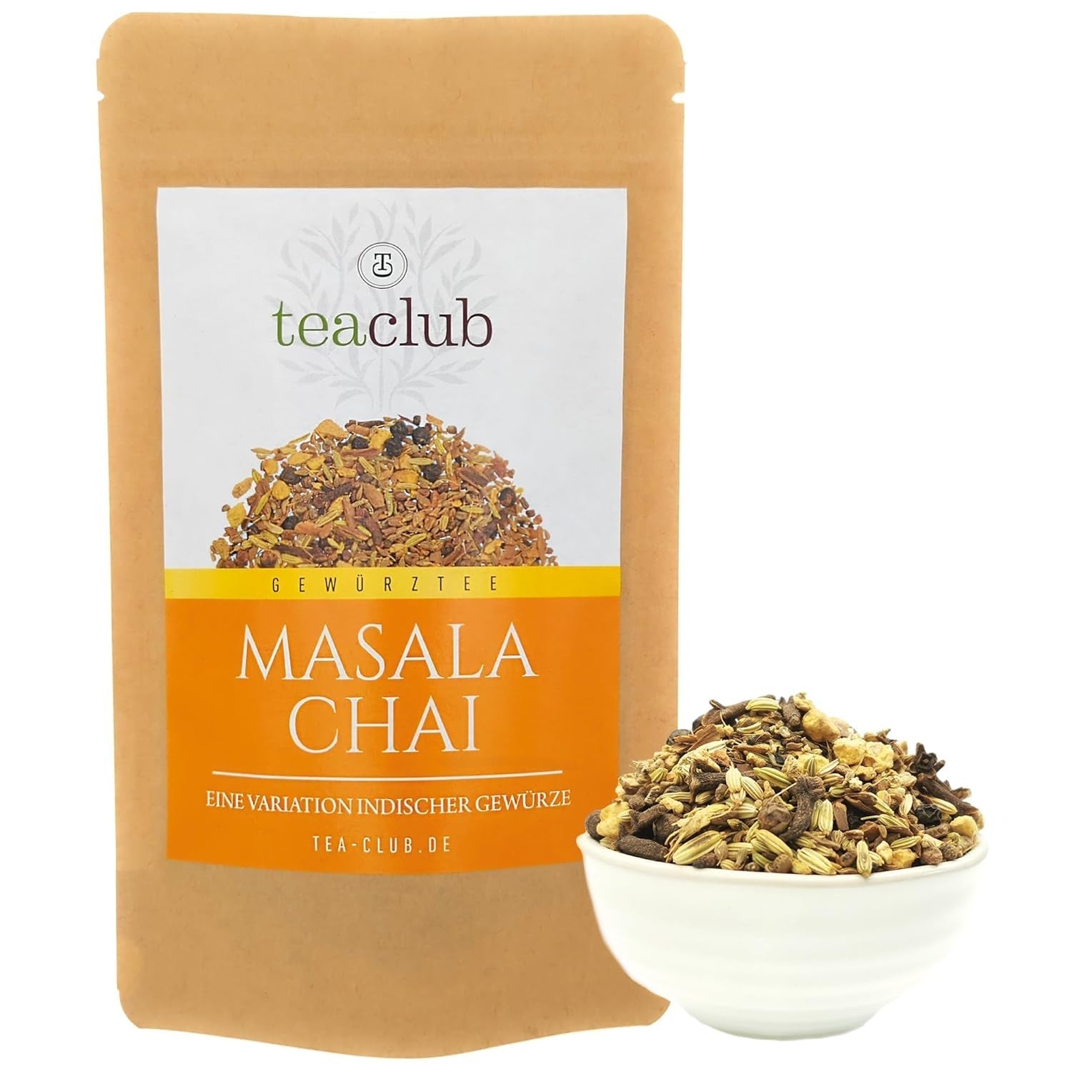 Masala Chai čajová směs koření 100g, indické koření na chai čaj nebo chai latte, 100% přírodní, neochucené, Teaclub Tea
