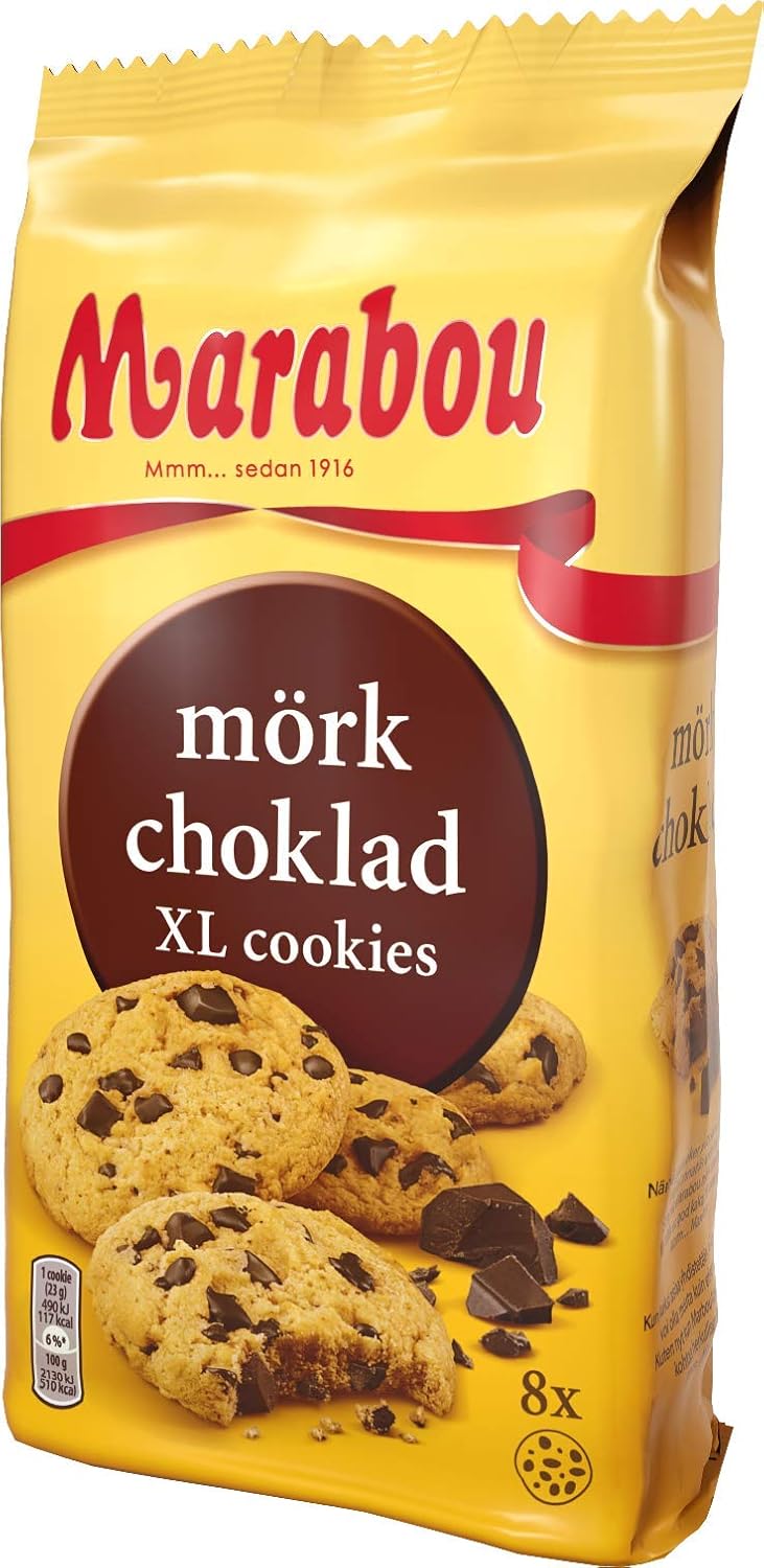 Daim Cookies Marabou Daim XL 10x184 g - Křupavé kousky Daim v lahodné sušence