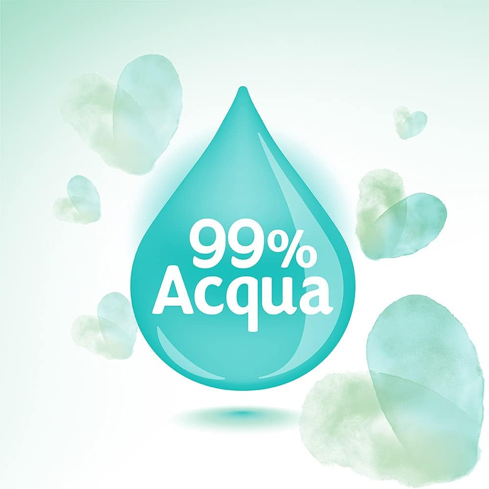 Pampers Acqua Pura Baby ubrousky 468 (3 balení) – 99 % voda, 100 % bavlna, 0 % plast, alkohol a parabeny – ideální čisticí ubrousky pro citlivou pokožku, vlhké, bez přidaných přísad