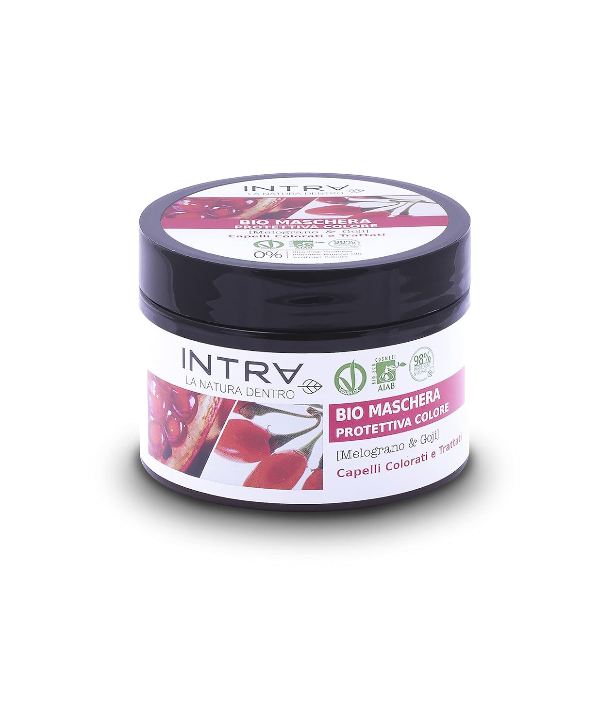 Granátové jablko Goji Hair Mask organická ochranná barva - 250 ml Naty Shop Hair Mask Výchozí název