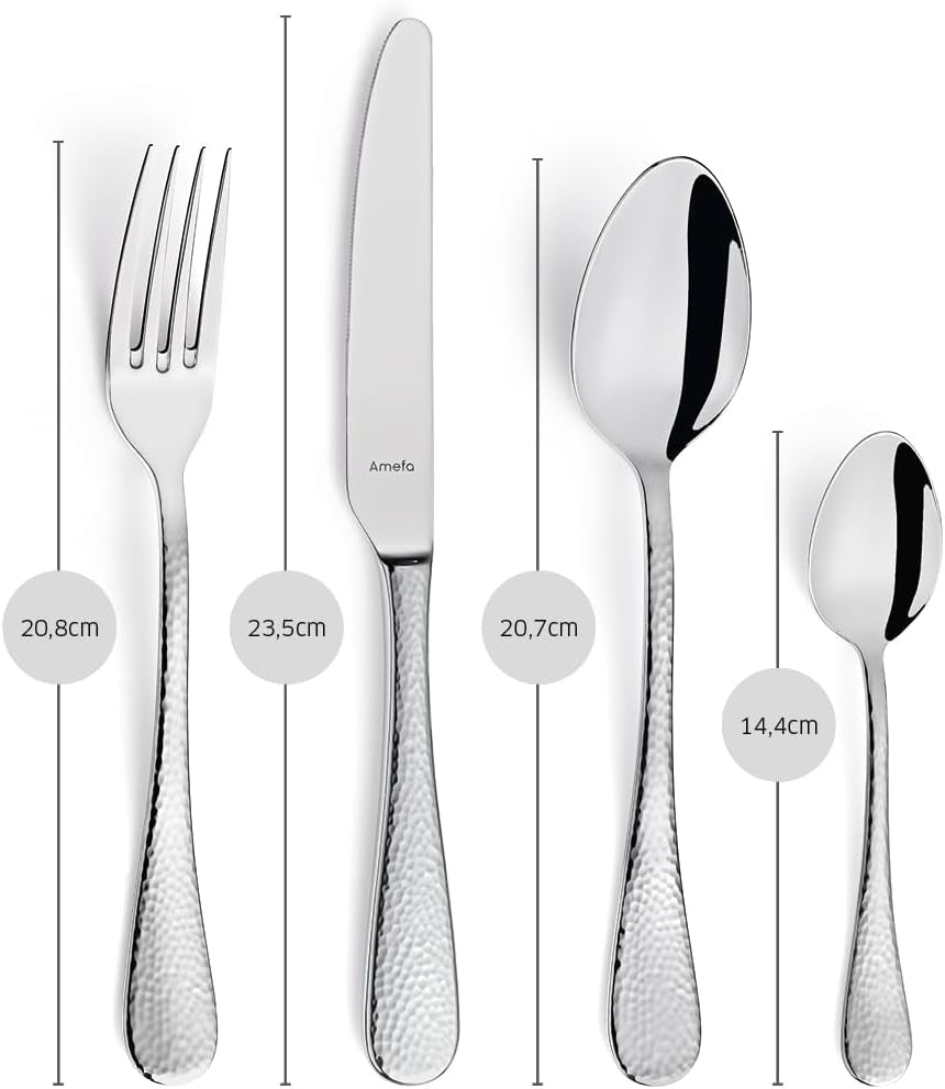 Sada příborů Amefa Sierra 6 osob | 24dílná nerezová ocel 18/10 Kitchen Naty Shop