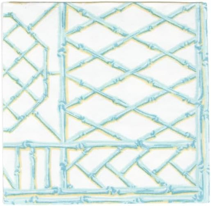 Scedené bambusové koktejlové ubrousky, papír z tučňákových vajíček, len, 15 kusů v balení