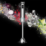 Cecotec ruční mixér Powergear 1500 - Klingen Aus Titanium Beschichtung, 21 Geschwindigkeitsstufen, 1500 W, Inklusiv Glas Mit Deckel. (Schwarz Und Edelstahl, XL) Kitchen Naty Shop