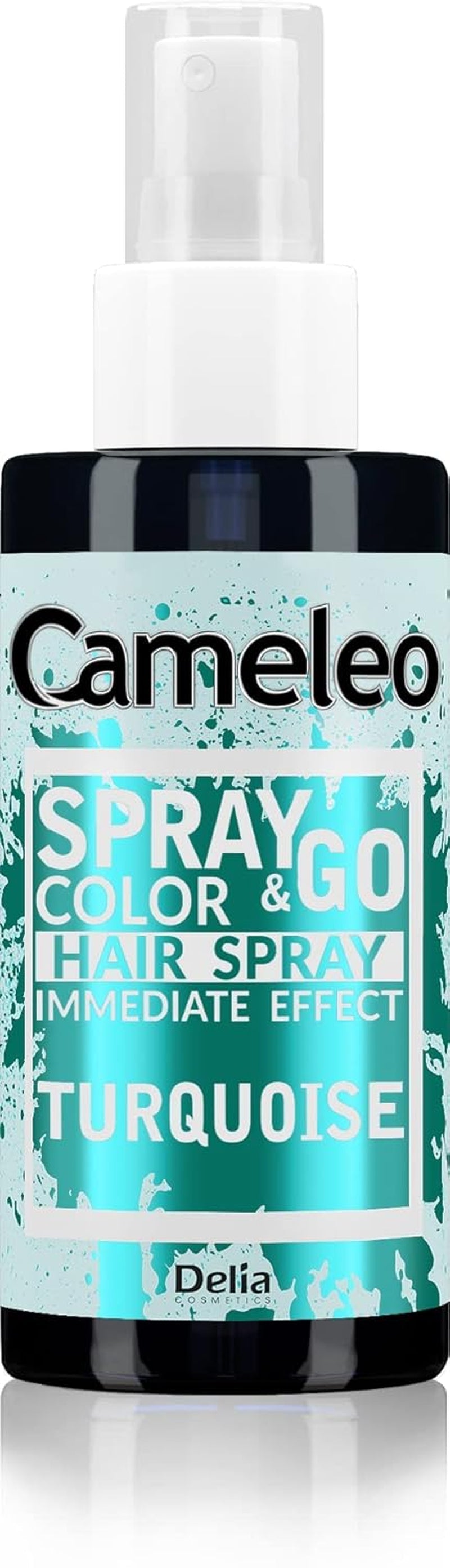 Cameleo - Spray & Go - barva na vlasy ve spreji - fialová - pro blond, platinovou blond a šedivé vlasy - stačí nastříkat a jít - semipermanentní - okamžitý výsledek - karnevalová barva na vlasy ve spreji - 150 ml Naty Shop Turquoise Hair Dye 150 G (1 balení)