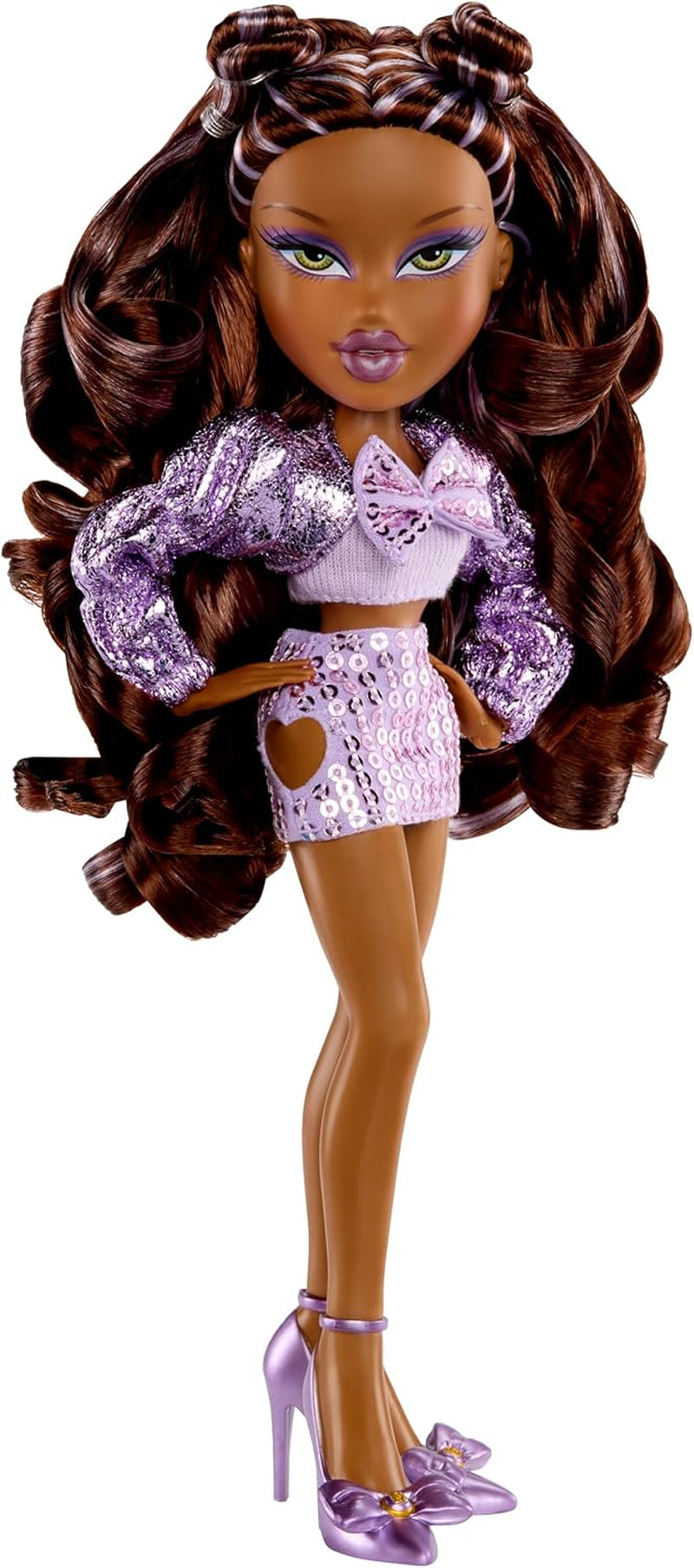 BRATZ Pop Starz Sasha – Módní panenka se sběratelskou klíčenkou, oblečením a hudebními doplňky
