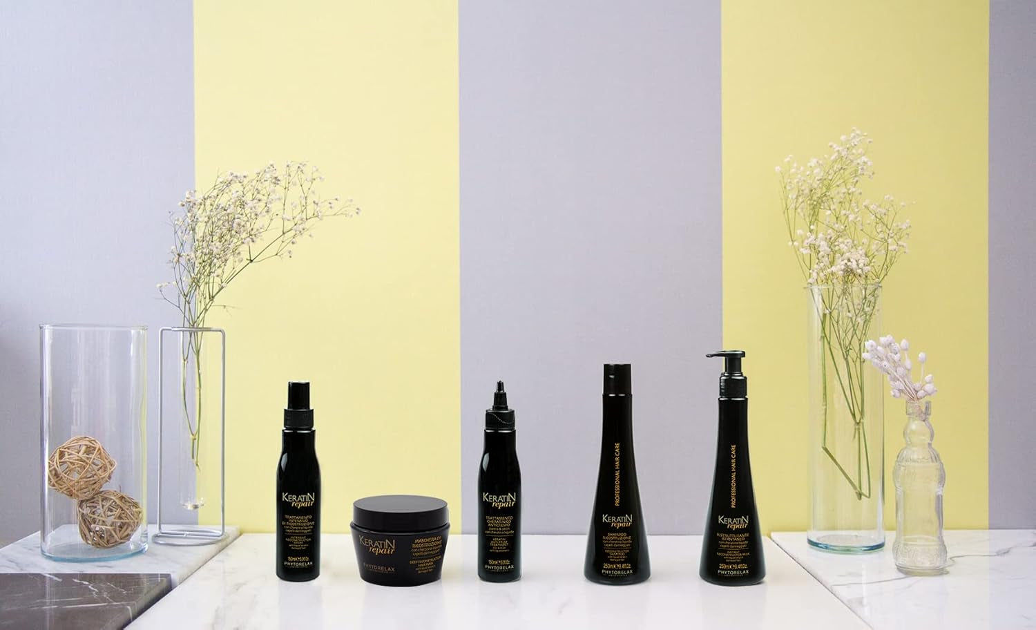 Phytorelax Péče o vlasy Keratin Anti-Frizz 150 ml, Cena/100 ml: 4,63 EUR 150 ml Maska na vlasy Naty Shop
