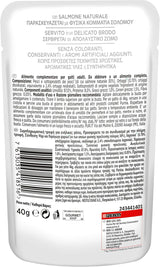Crystal Delicate Suppenfond für die Katze, mit natürlichem Lachs, garniert mit Gemüse, 40 g, 32 kusů