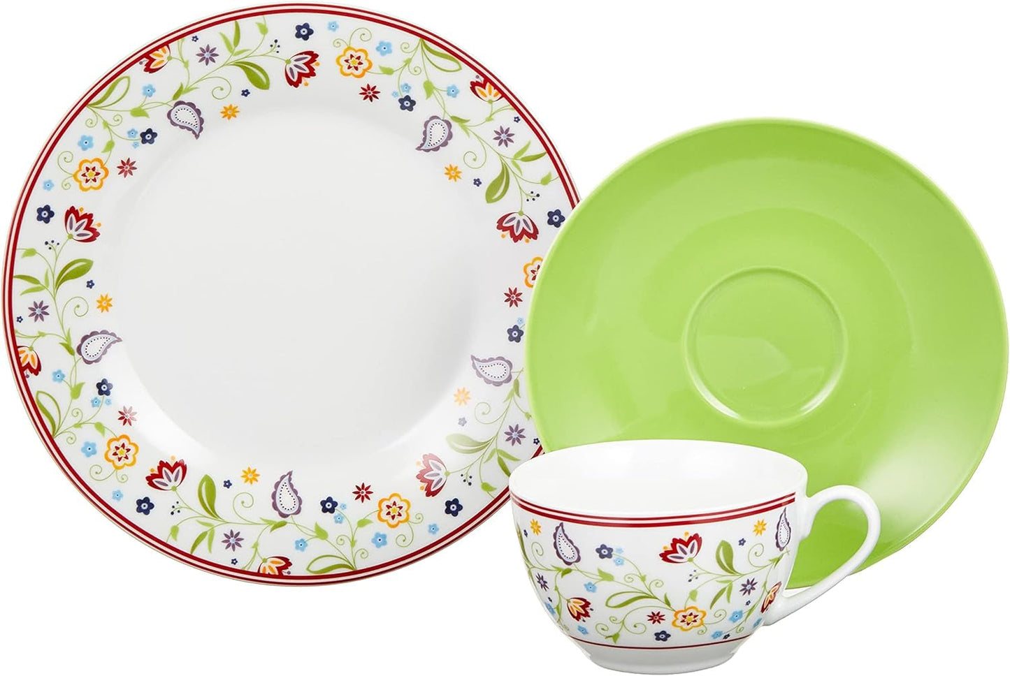 Kávový servis Ritzenhoff & Breker Doppio Shanti, 12 kusů, porcelán, zelená
