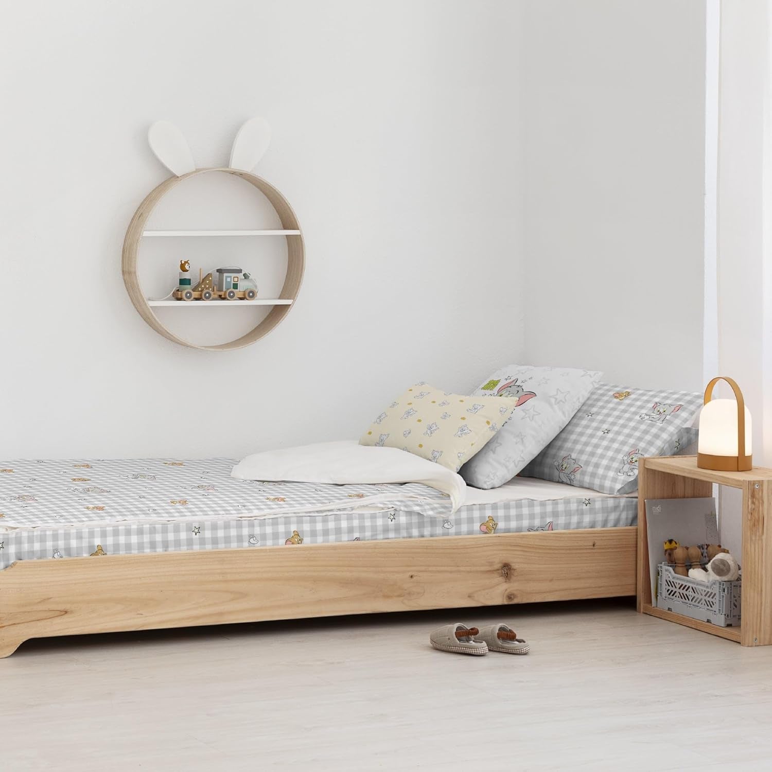 Ještě ne Přikrývka 100% bavlna, vzor Tom Jerry Vichy, pro postele široké 90 cm (90 X 200 cm) Přikrývky a přikrývky Naty Shop