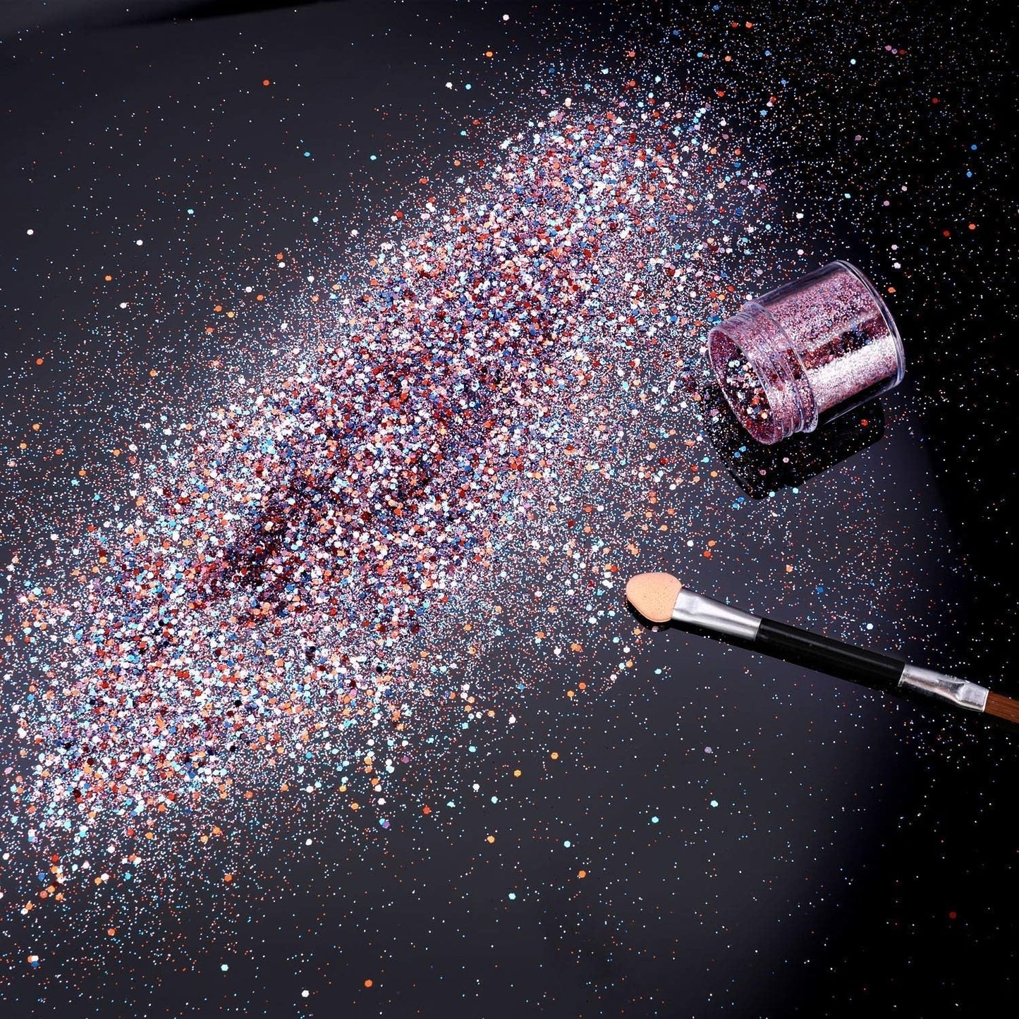 HOWAF 12 krabiček Třpytky na nehty Tvář Tělový štětec Třpytivý make-up Třpytky na nehty Oční Rty Vlasy Dekorace těla Halloween Vánoční Festival Maškarní Makeup Příslušenství