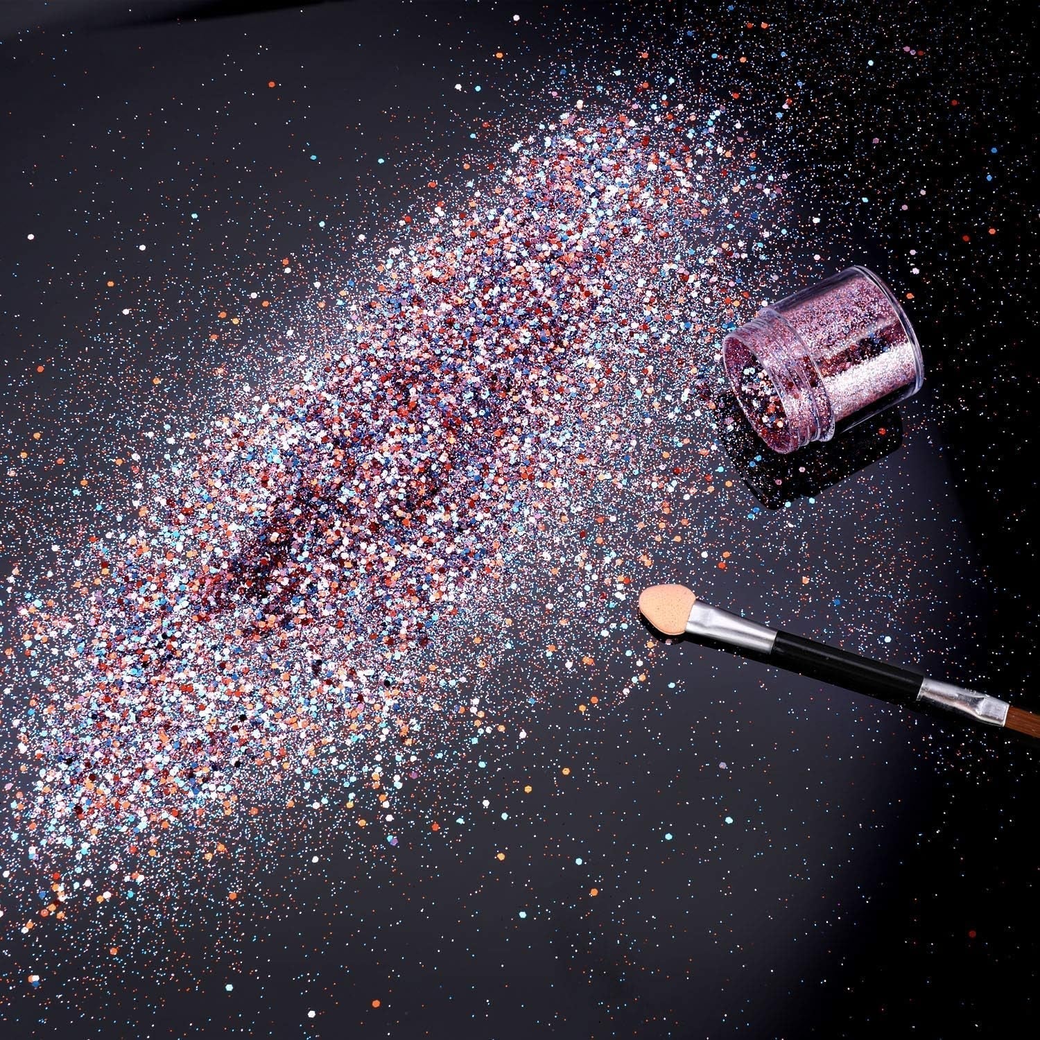 HOWAF 12 krabiček Třpytky na nehty Tvář Tělový štětec Třpytivý make-up Třpytky na nehty Oční Rty Vlasy Dekorace těla Halloween Vánoční Festival Maškarní Makeup Příslušenství