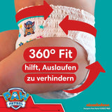 Plenky Pampers Paw Patrol Pants vel. 5 (12-17Kg) Baby-Dry, Junior s kapsou Stop and Protect, MĚSÍČNÍ BOX, 160 plen Naty Shop