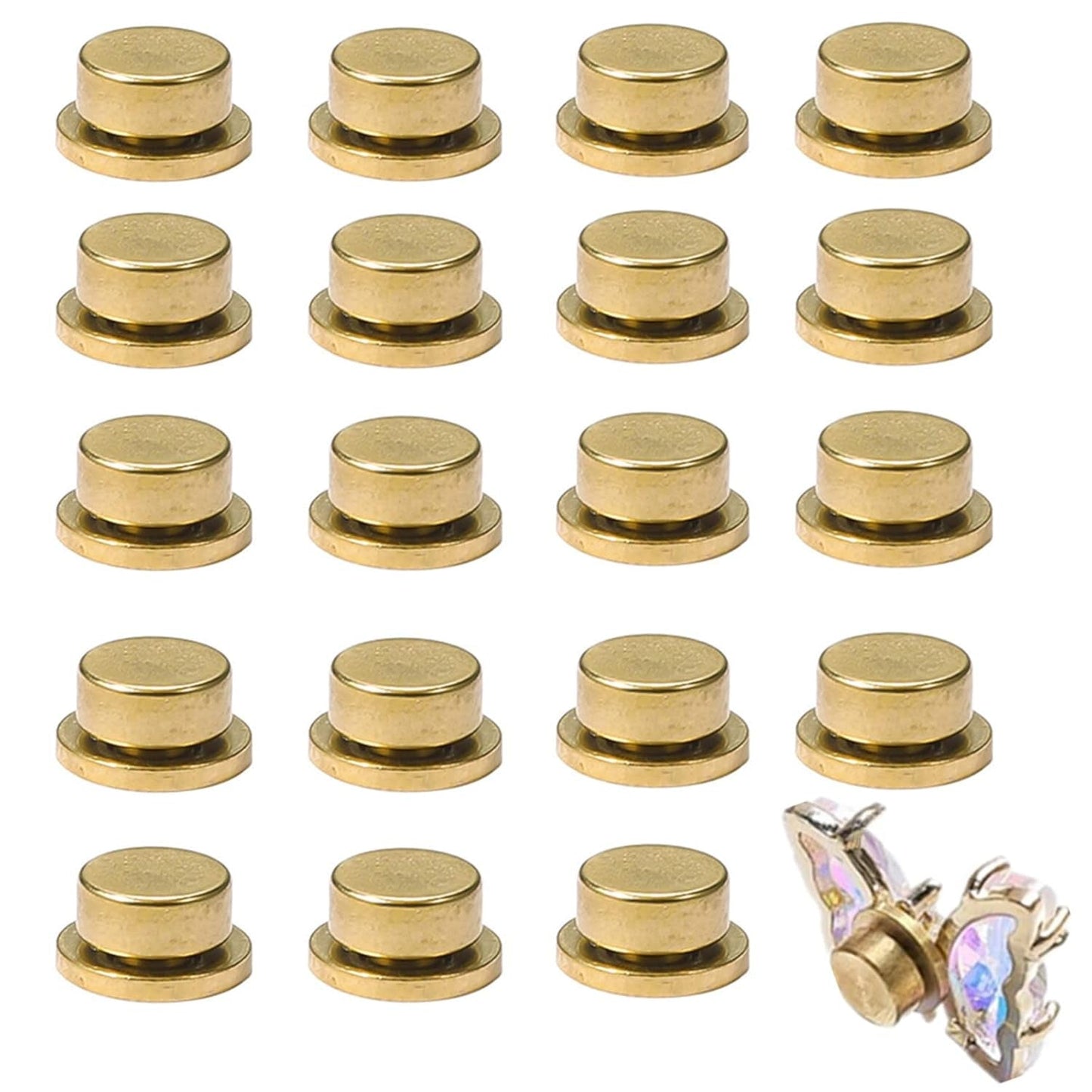 Nail Art Rotating Charm, 20 Stück Spinning Nail Charms Rotační ložisko na nehty Für Nail Art Design DIY Crafting Schmuck Zubehör