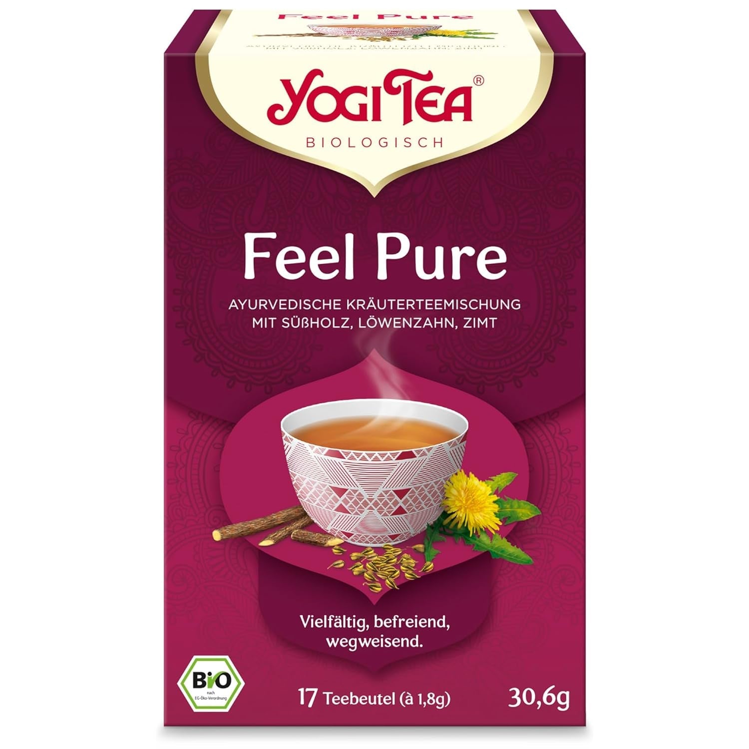 Yogi Tea Alpha Bio Detox, 17 sáčků, 30,6 g