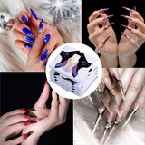 100 ks šablon na gelové nehty, doplňky na umělé nehty, samolepicí šablony na nehty pro nail art, gelové nehty, umělé nehty
