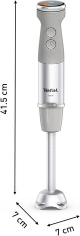 Tefal Quickchef+ 3-v-1 XL Stabmixer/Zerkleinerer/Schneebesen, 1000 W, Intuitivní ovládání větrání, Turbo-Taste, Powelix-Messer-Technologie, Edelstahl, Grau, HB67MB30 Kitchen Naty Shop