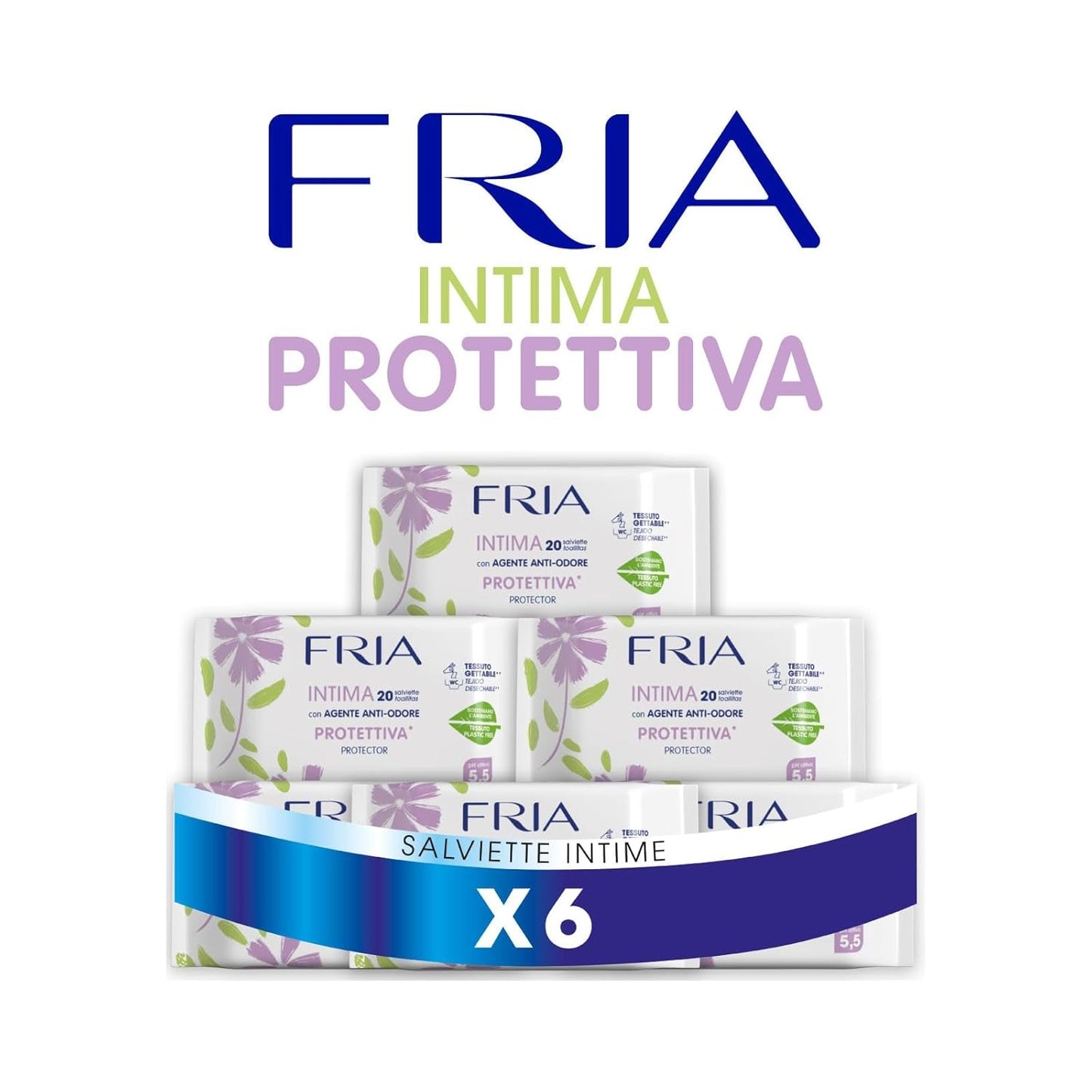 Intimní ubrousky pro intimní použití, Inhibitor zápachu, Gynekologicky testováno, Toaletní ubrousek, Dermatologicky testováno, Výhodné balení 120 ubrousků