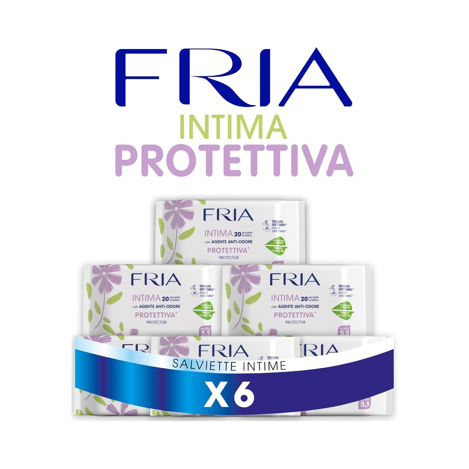 Intimní ubrousky pro intimní použití, Inhibitor zápachu, Gynekologicky testováno, Toaletní ubrousek, Dermatologicky testováno, Výhodné balení 120 ubrousků