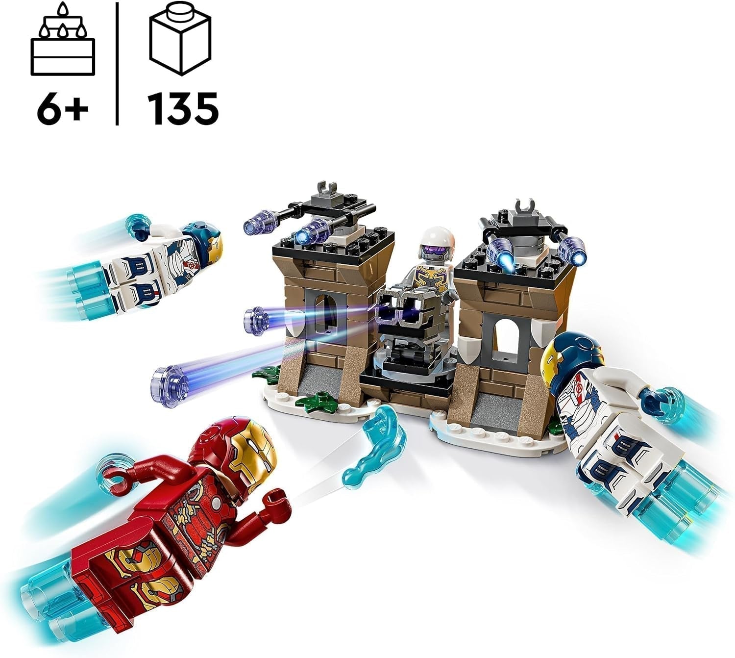 LEGO Marvel Iron Man & Iron Legion vs. Voják Hydra, Stavebnice Avengers, Kreativní herní sada pro děti a fanoušky superhrdinů, Dárek pro chlapce a dívky 6 let 76288 Stavebnice Besuche den LEGO-Store