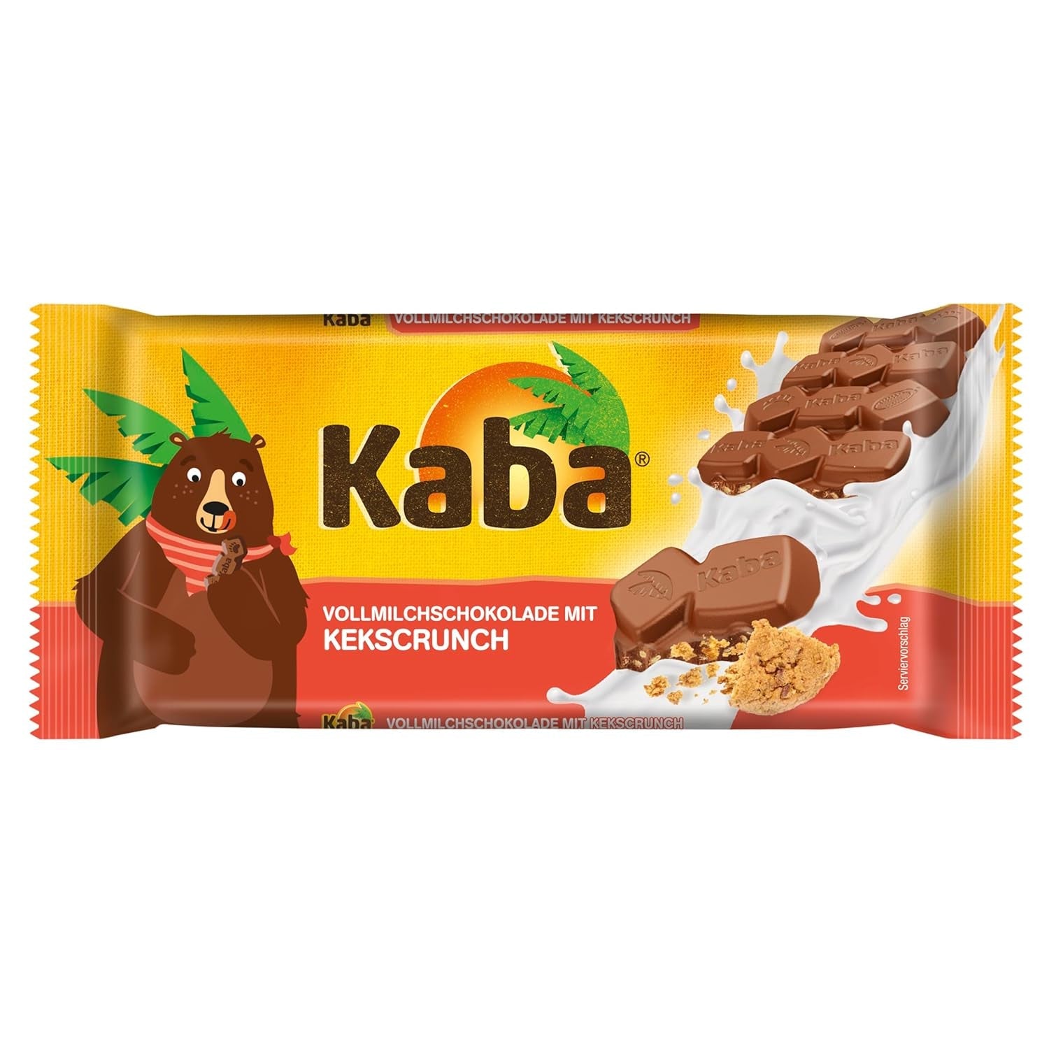 Kaba plnotučná mléčná a mléčná smetanová čokoláda, plněná čokoládová tyčinka, 90g tyčinka, čokoláda rozpouštějící se v ústech s lehkým mléčným krémem a originální příchutí Kaba