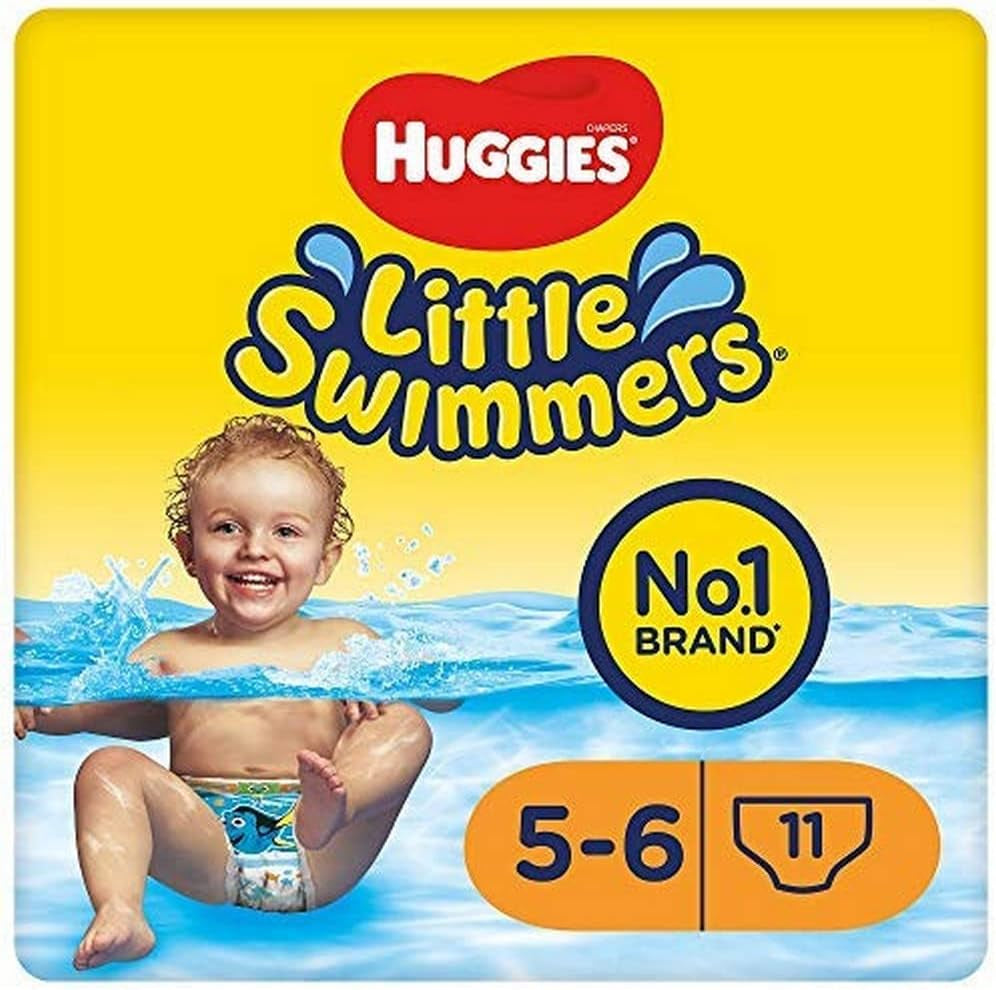 Jednorázové plavecké plenky Huggies Little Swimmers, velikosti 5-6-66 (celkové kalhoty)