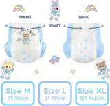 Pleny s potiskem pro dospělé 5500-5800 ml 2 balení, 3 potisky Náhodný sortiment - Astro Miminka (L)