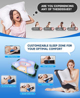 SUPA MODERN Memory Foam Polštář Boční Spací Chladivý Polštář 60X40 Ortopedický Zadní Strana Žaludek Krční Polštář Úleva od bolesti Krční Polštář Ortopedické Krční Polštáře Naty Shop