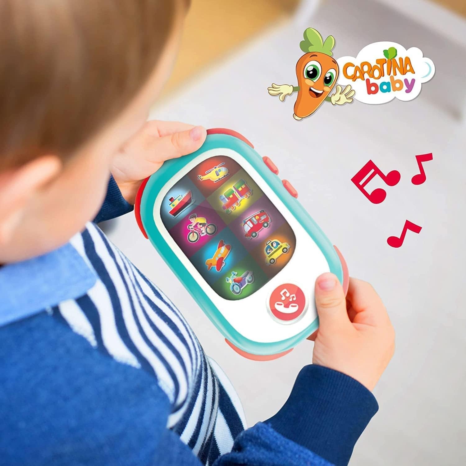 Liscianigiochi 95032 Carotina Baby Smartphone LED, Nelze použít, S Jucarii Bebe Naty Shop