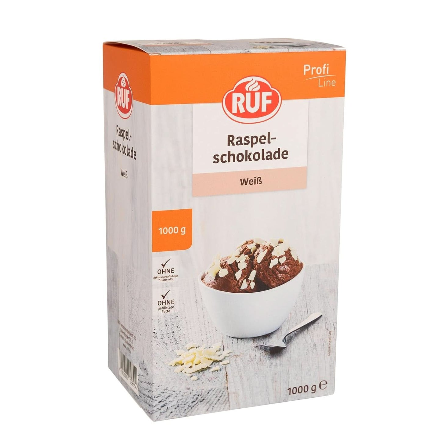 RUF Sugar Sprinkles barevné v duhových barvách, 1 kilogram Sprinkles Naty Shop Bílé čokoládové hobliny