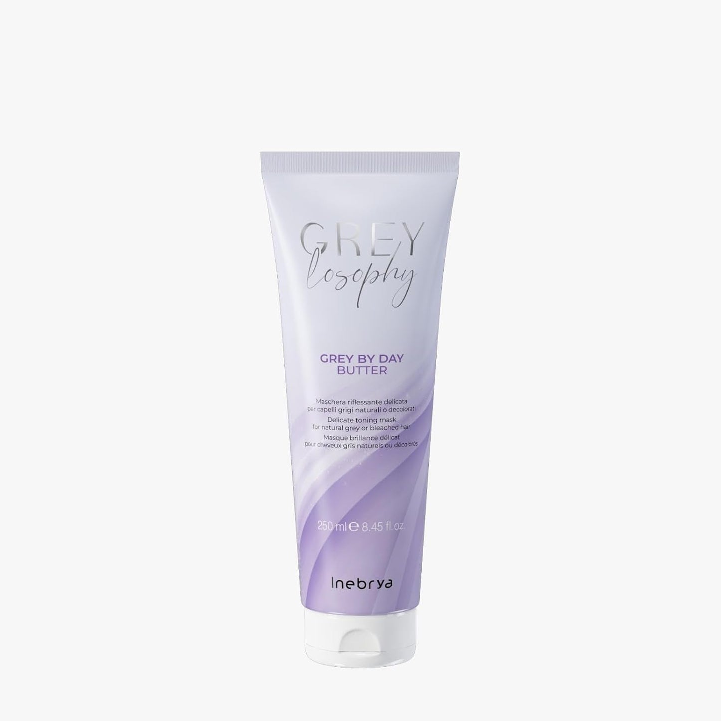Inebrya Greylosophy Jemná reflexní maska ​​pro přírodní šedou nebo platinovou blond, 250 ml Naty Shop Hair Mask Výchozí název