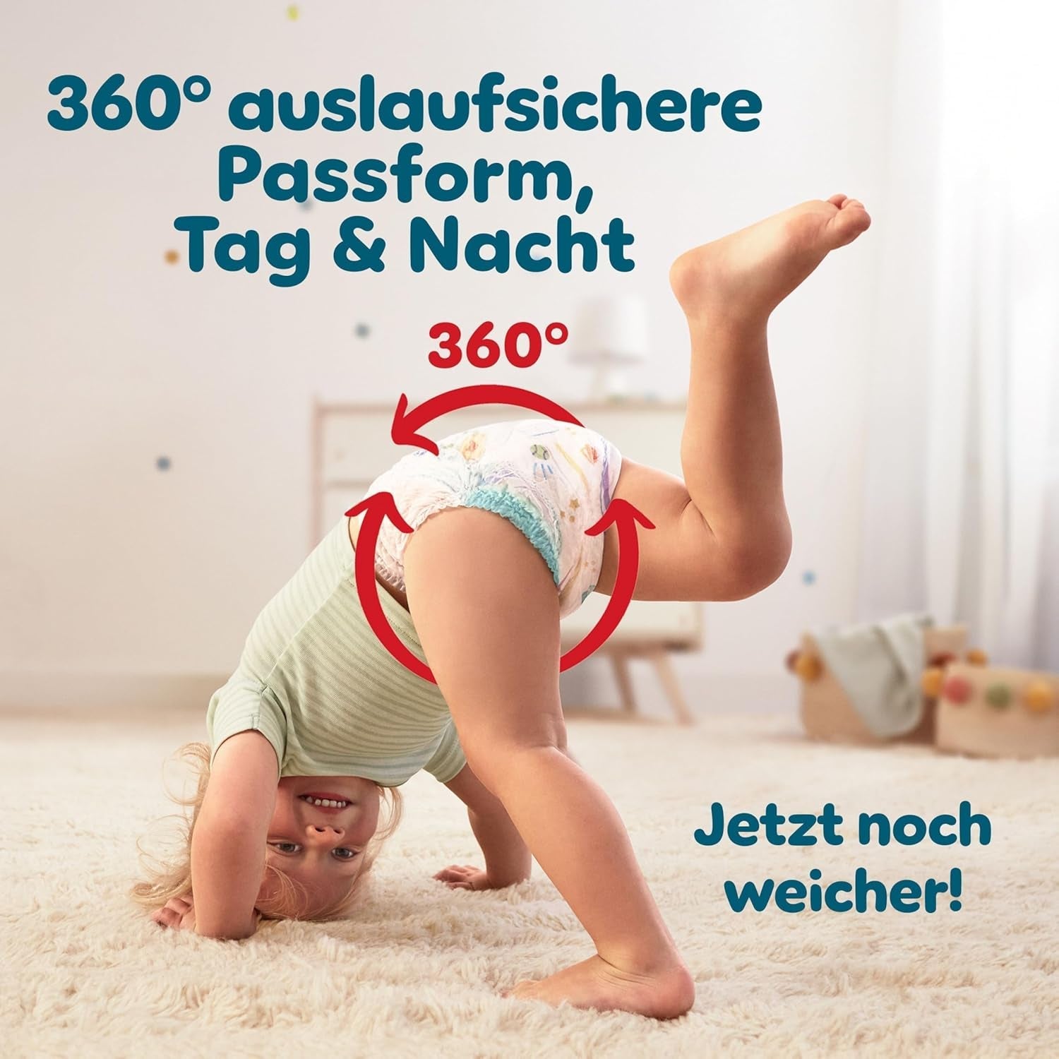 Pampers Baby-Dry Pants Größe 5, 160 Stück, 11kg-17kg, 360° auslaufsichere Vhodné pro den i noc