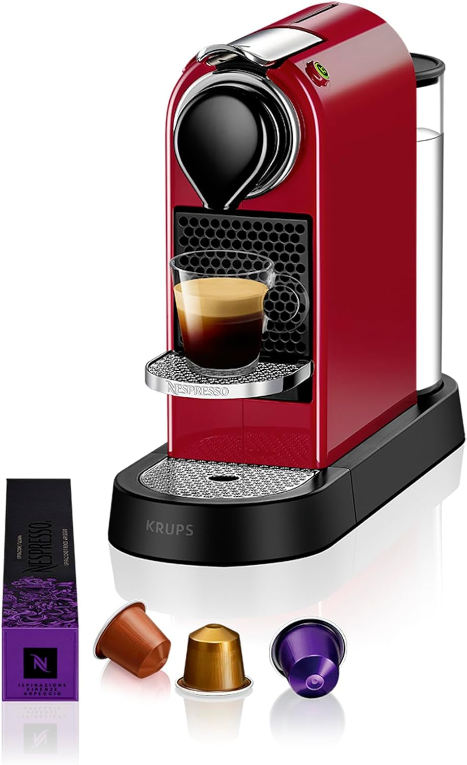 Espresso kávovar s kapslemi Nespresso XN761B Citiz&Milk | Automatický pohotovostní režim | 1260 wattů | Objem nádržky na vodu: 1 l | Tlak čerpadla: 19 bar | Stříbro