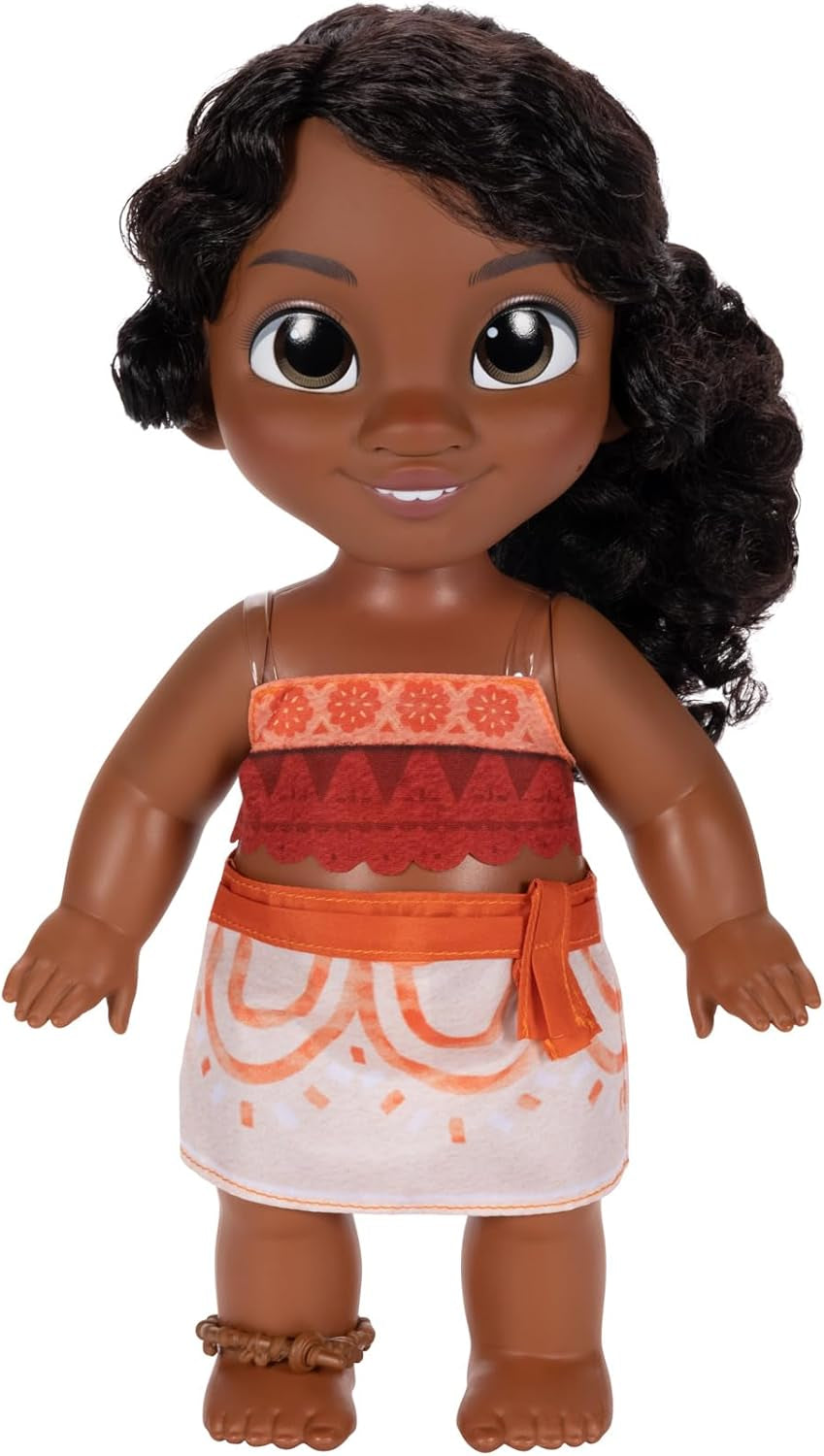 Herní sada Jakks Pacific Moana 2 Little Sister Simea a figurka Pua 27 cm vysoká, obsahuje 1 obleček pro panenku, 1 Pua, 1 plastový svazek banánů, doporučeno pro děti od 3 let