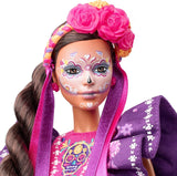 2022 Día De Muertos panenka Barbie s nařasenými tradičními šaty, květinovým věncem a barvou na obličej Calavera, dárek pro sběratele