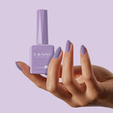 CANNI gel lak na nehty, semipermanentní, tmavě fialový, lak na nehty, UV gel, soak off, manikúra