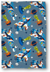Character World Official Lego® City Fleece deka, super měkká, teplá modrá, design Cityspace, ideální pro ložnice, kempování a spaní, 100 X 150 cm Postele a přikrývky Besuche den Character World-Store Multicolor 100 X 150 cm