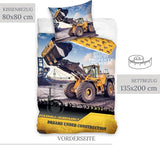 Povlečení pro děti, bagr, bavlna Povlečení - dětské Naty Shop