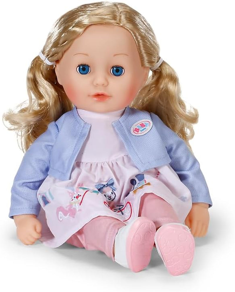 BABY born Sophia Rose - 36 cm měkká panenka - Panenka s kvalitními blond vlásky a ospalýma očima - Vhodné pro děti od 1 roku