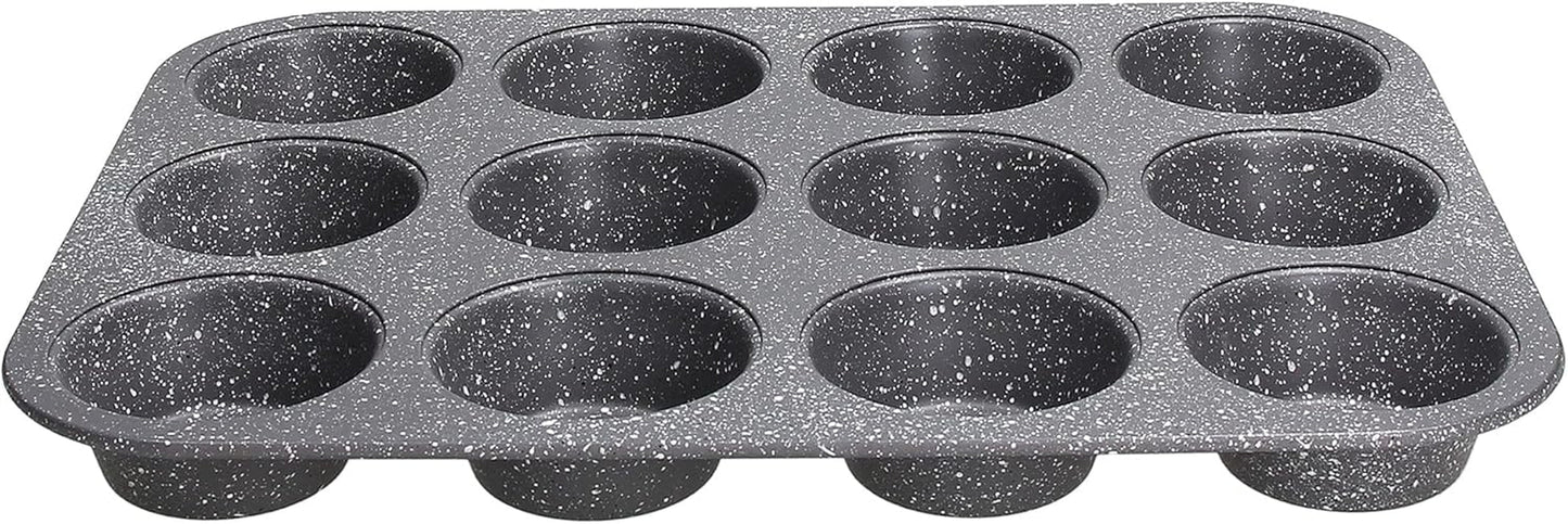 Pure Roq Muffinform Für 12 Muffins, Aluminium, Schwarz Formy a plechy Naty Shop Muffin-Blech
