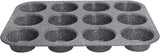 Pure Roq Muffinform Für 12 Muffins, Aluminium, Schwarz Formy a plechy Naty Shop Muffin-Blech