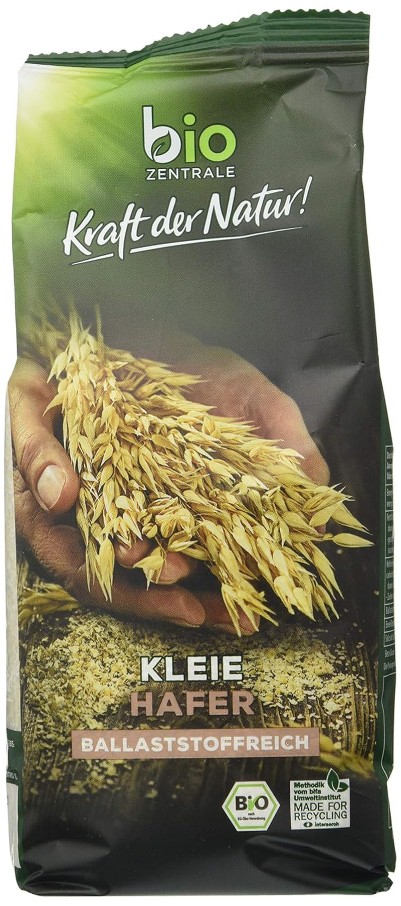 Biocentral bio ovesné otruby 1 kg | Výhodný balíček | Zdroj bílkovin s vysokým obsahem vlákniny | Přirozeně vegan | Ze zemědělství EU | Nízký obsah cukru
