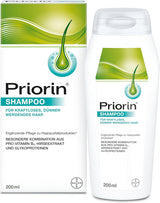 Priorin Shampoo - šampon na posílení vlasů - doplňková péče pro slabé, tenké vlasy - bez parabenů a barviv - 1 x 200 ml Vlasová péče Naty Shop Výchozí název