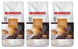 3x kávová zrna Espresso Intense Cream, středně tmavá pečeně, celá kávová zrna, 1 kg sáček, káva z Neapole