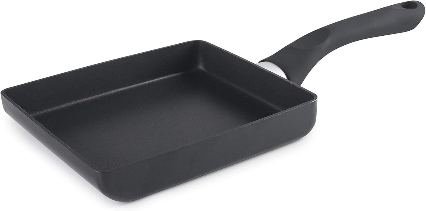 Tamagoyaki pánev Inducta, hliník, černá, 15X18 cm Hrnce a pánve Naty Shop