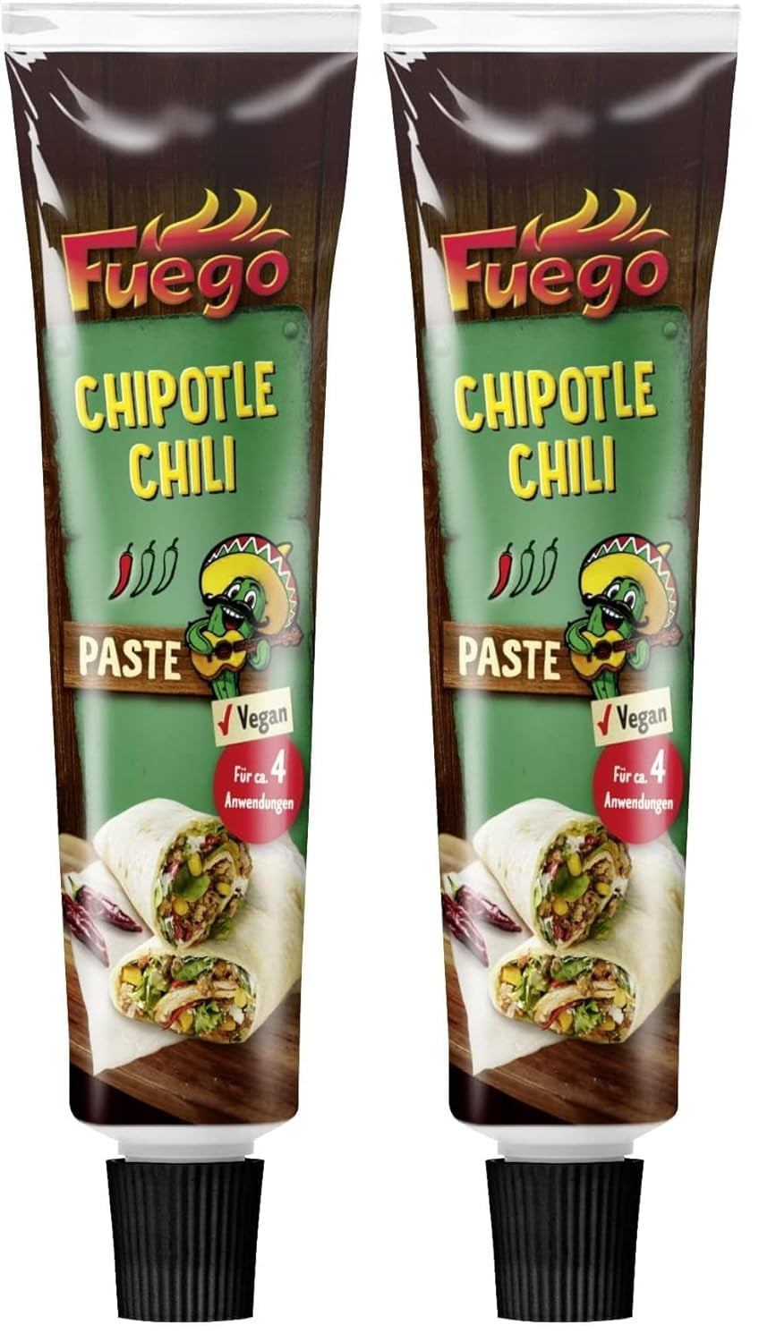 - Chipotle Chilli pasta, pikantní mexická jídla, Für 4 Anwendungen, Vegan, 1 x 40 g