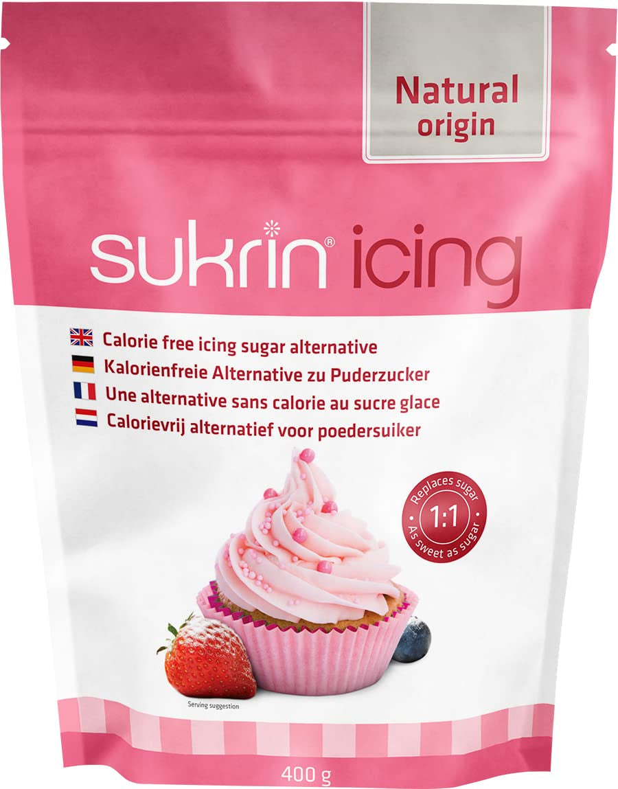 Sukrin Melis Zuckerersatz, Die Natürliche Alternative Zu Puderzucker Ohne Kalorien, 1Er Pack (1 X 400 G) Sladidla Naty Shop Výchozí název
