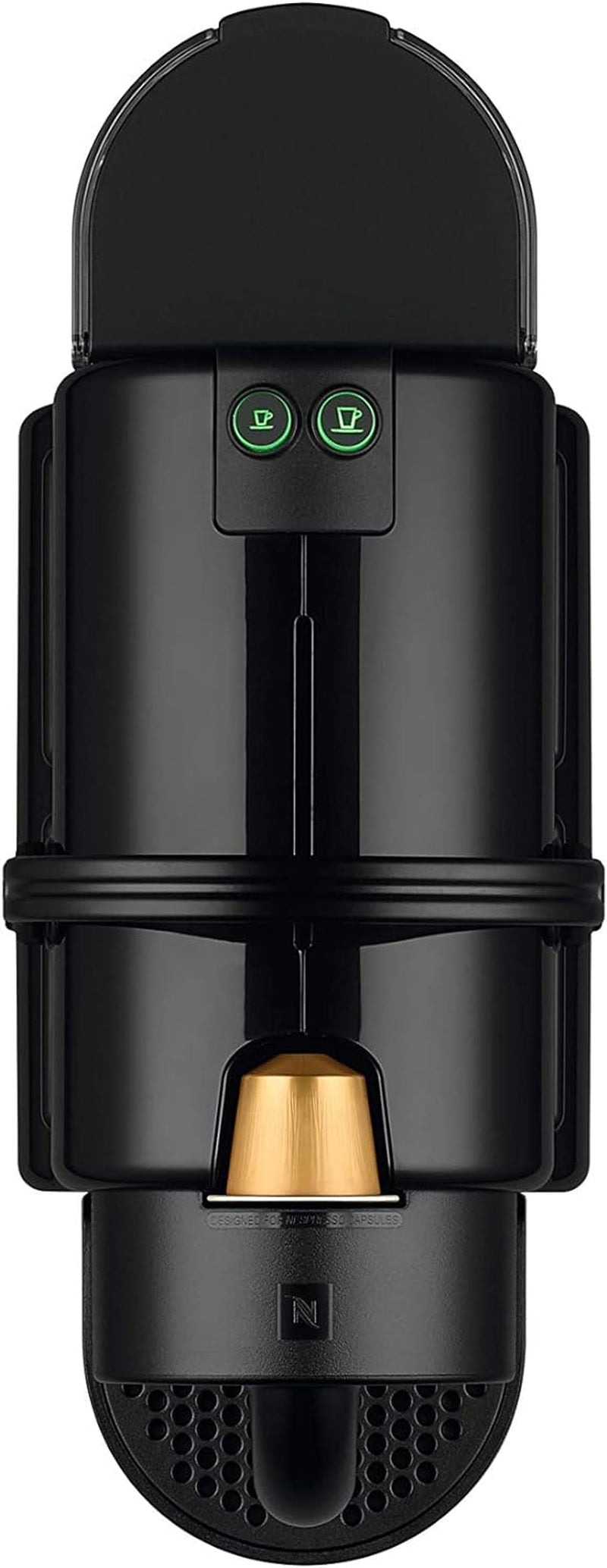 Nespresso kapslový espresso kávovar De'Longhi EN 80.B Inissia, vysokotlaká pumpa a funkce úspory energie, automatické vypnutí po 9 minutách, objem šálku na espresso a lungo, nádržka na vodu 0,7 l, černá